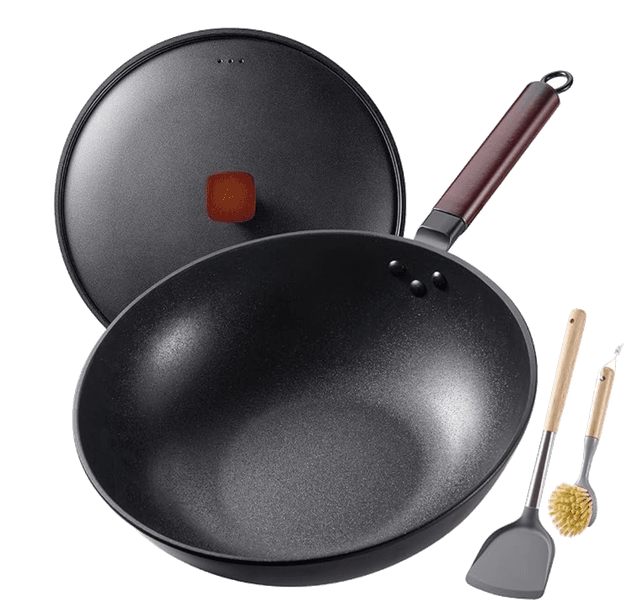 Wok for high-heat stir-fry cooking