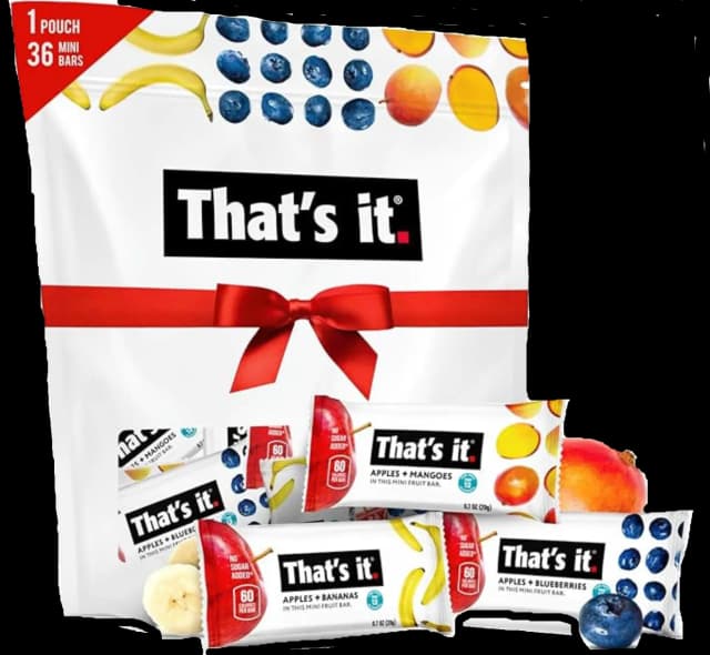 Assorted fruit snack bars