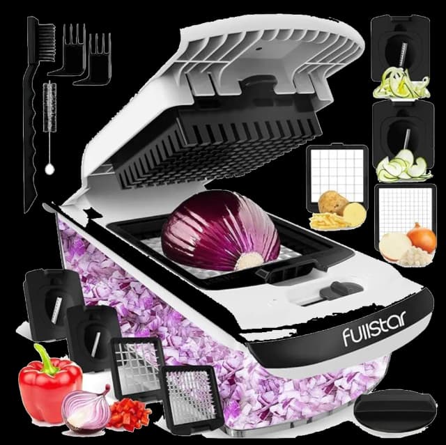 Vegetable cutter on a kitchen counter